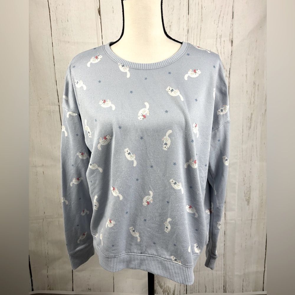 ‼️5/$25‼️ LC Lauren Conrad Intimates Pajama Sweatshirt Polar Bear